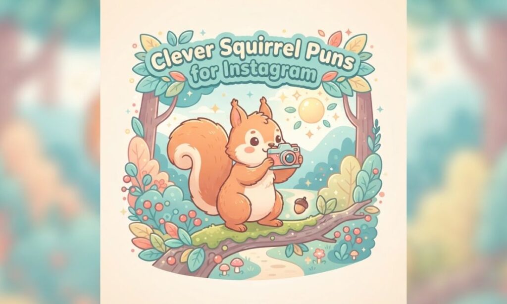Clever Squirrel Puns for Instagram