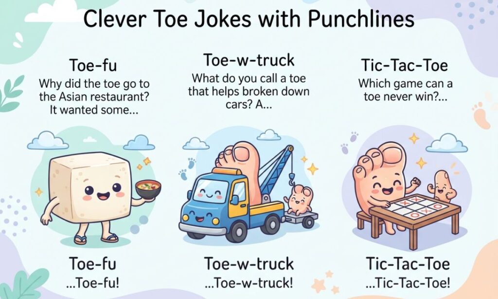 Clever Toe Jokes with Punchlines