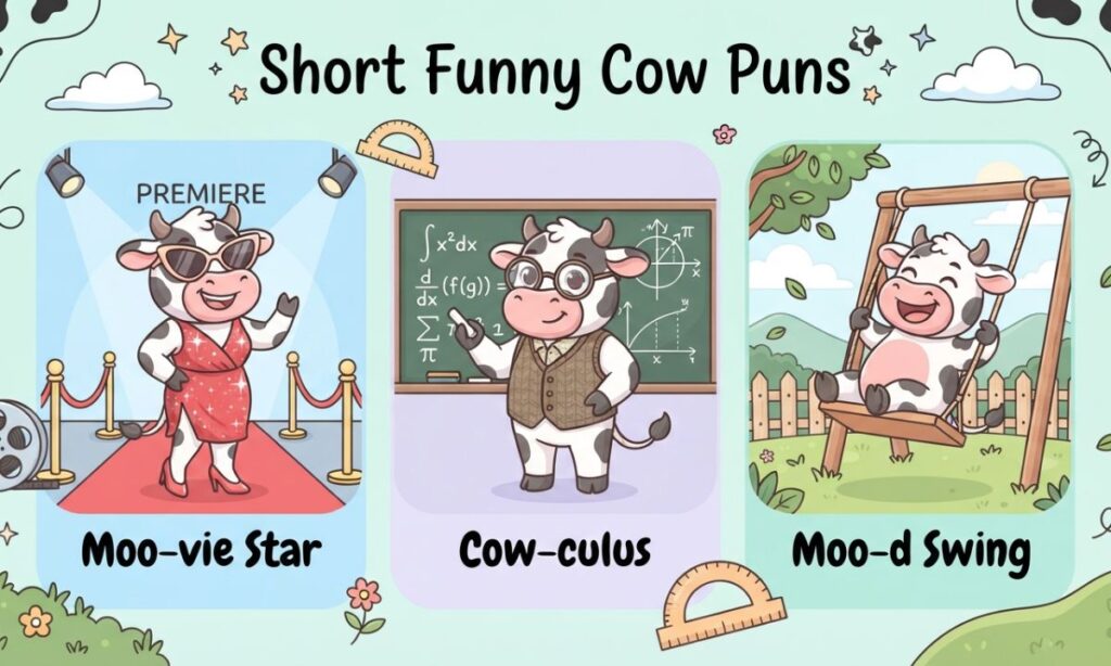 Short Funny Cow Puns