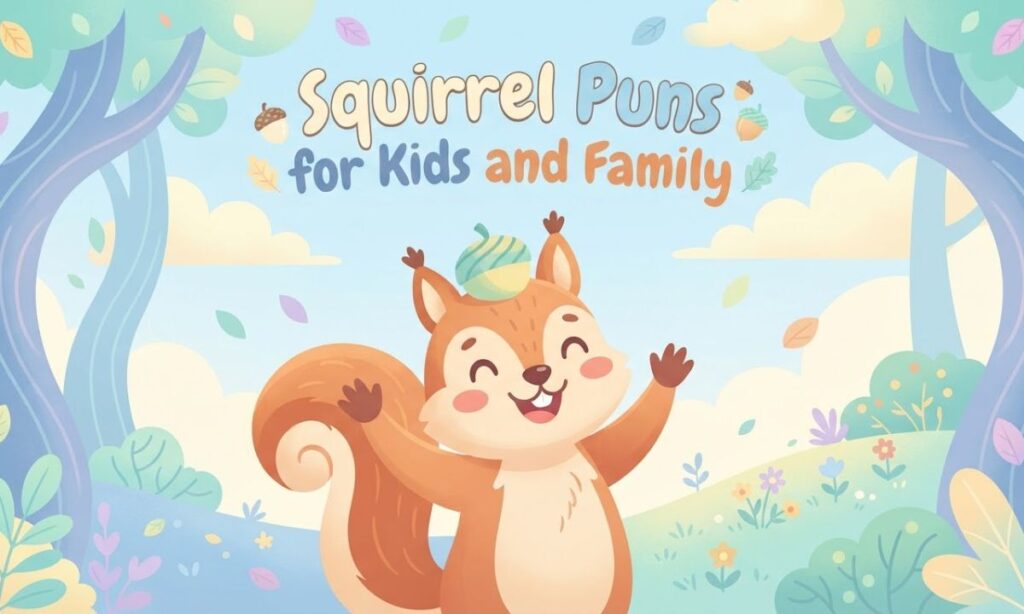 Squirrel Puns for Kids and Family