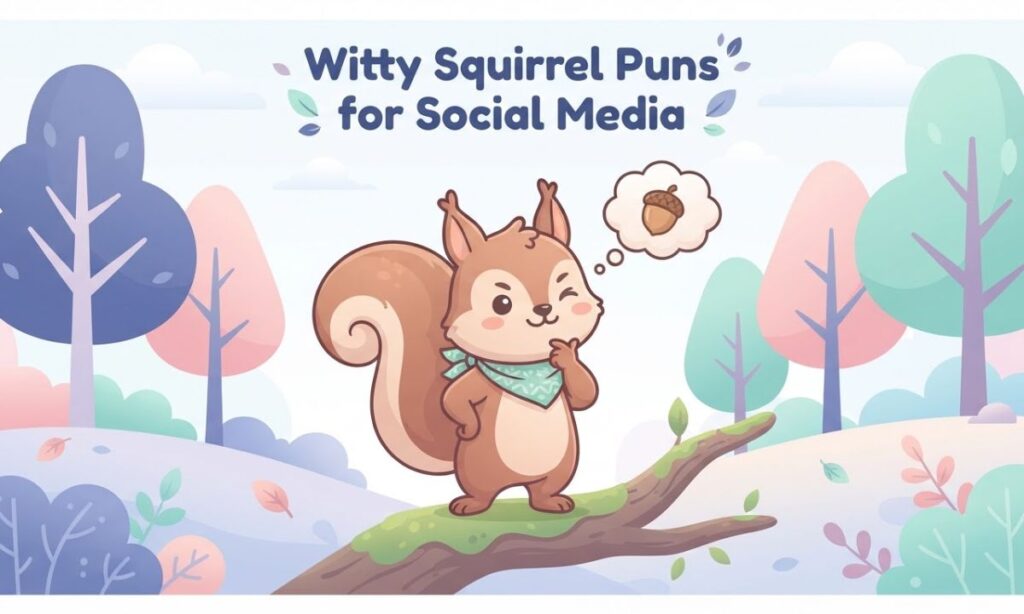 Witty Squirrel Puns for Social Media