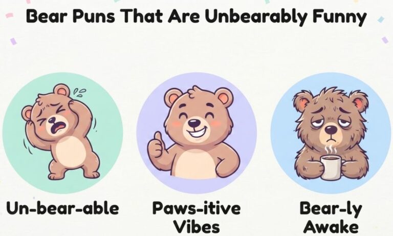 299+ Bear Puns That Are Unbearably Funny (Clever, Cute & Hilarious)