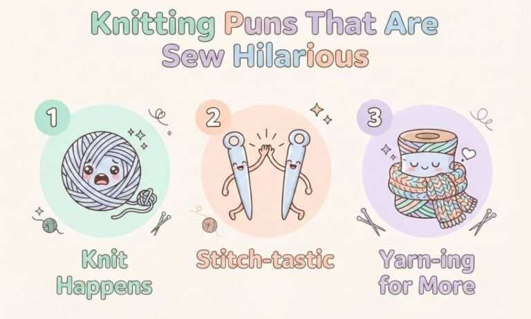 299+ Knitting Puns That Are Sew Hilarious (Funny, Clever & Stitch-tastic) 