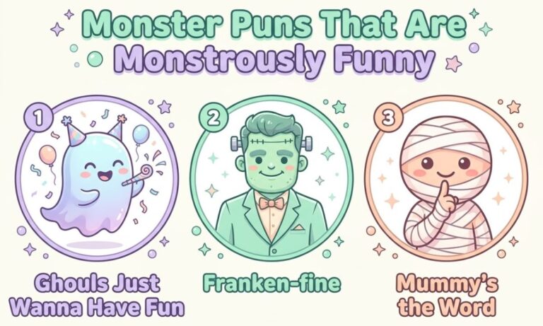 299+ Monster Puns That Are Monstrously Funny (Clever, Spooky & Hilarious)