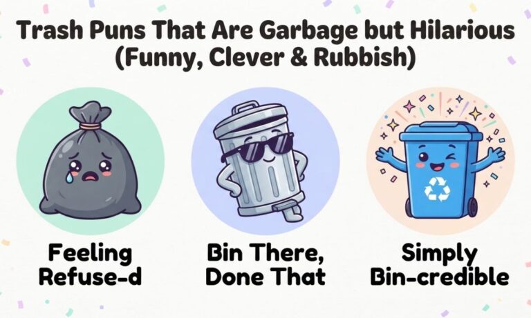 299+ Trash Puns That Are Garbage but Hilarious (Funny, Clever & Rubbish)