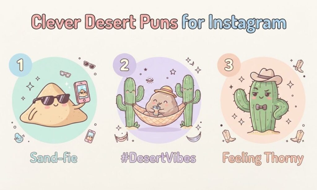 Clever Desert Puns for Instagram