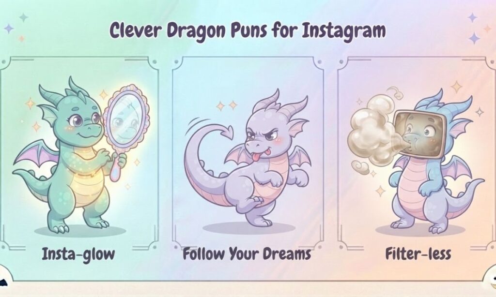 Clever Dragon Puns for Instagram