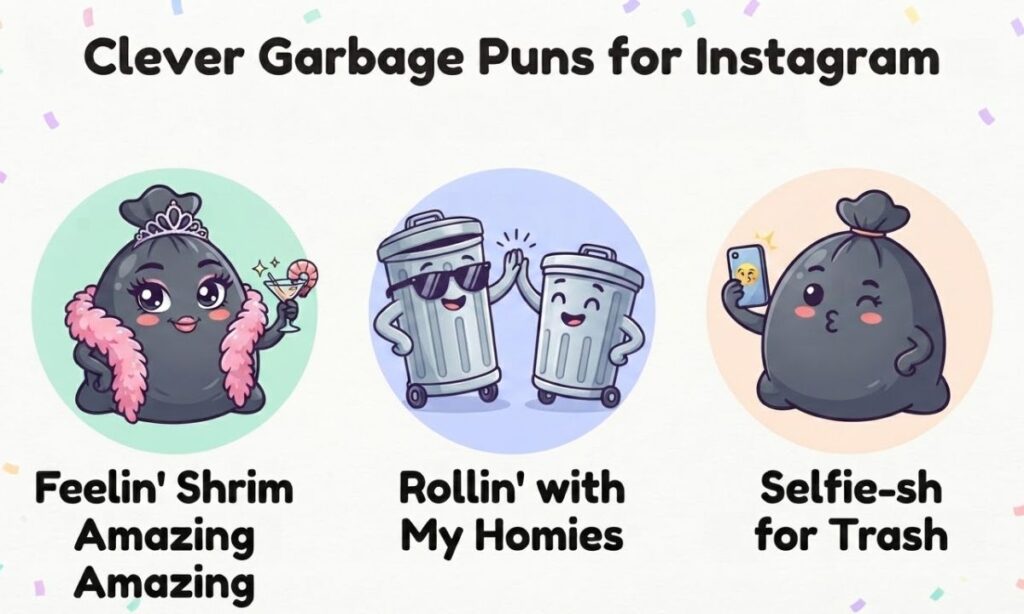 Clever Garbage Puns for Instagram