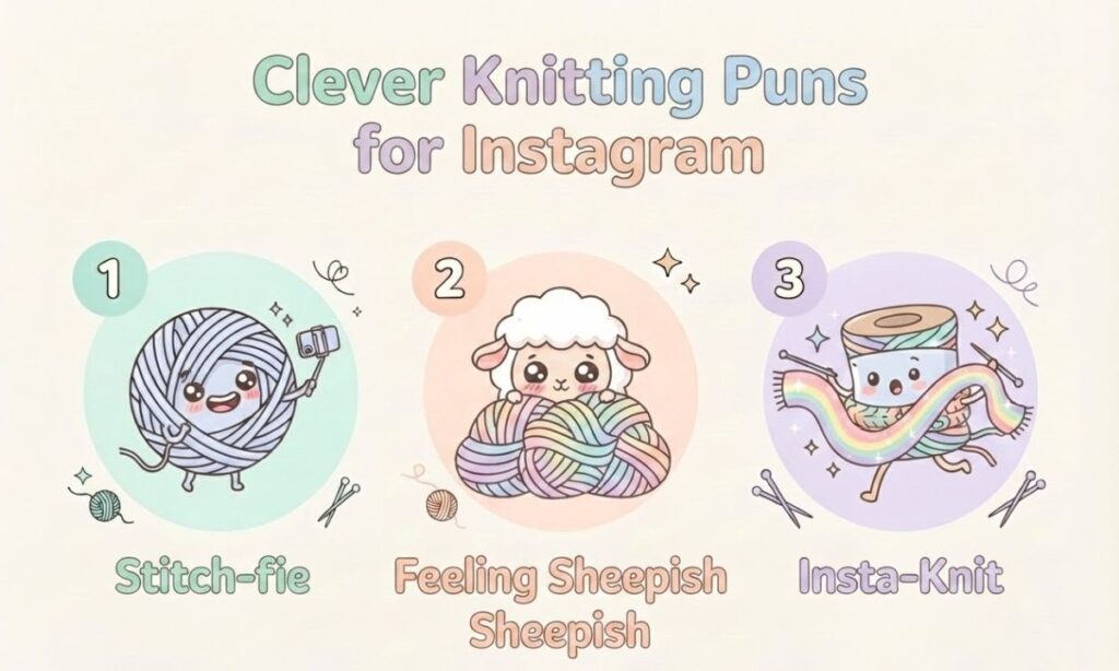 Clever Knitting Puns for Instagram