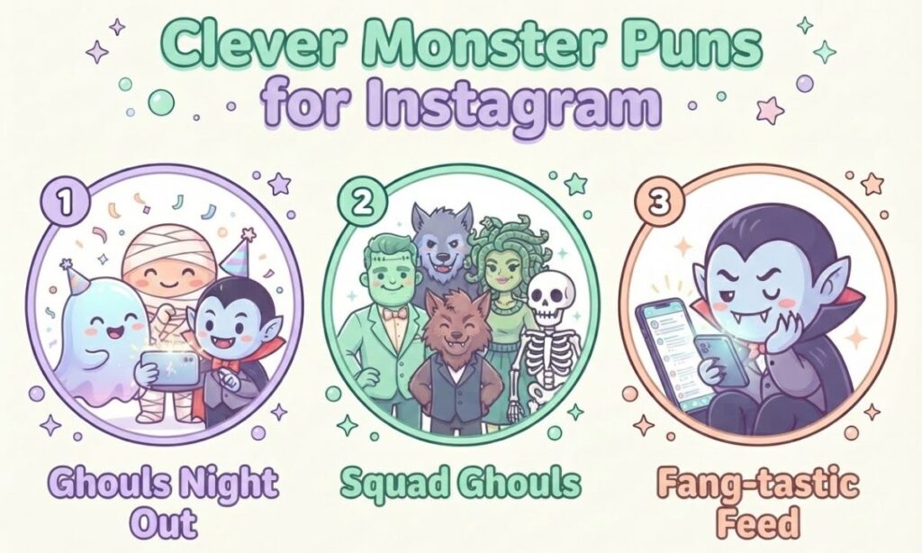 Clever Monster Puns for Instagram