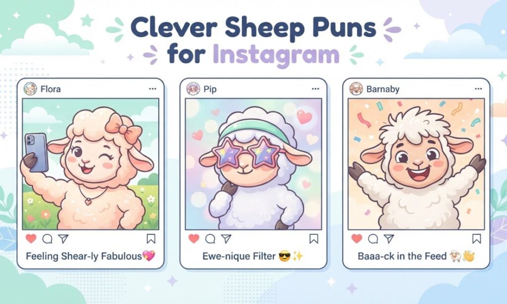 Clever Sheep Puns for Instagram