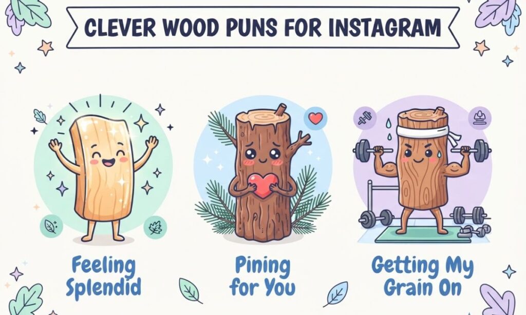 Clever Wood Puns for Instagram