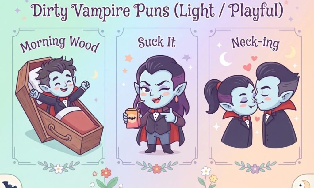 Dirty Vampire Puns (Light Playful)