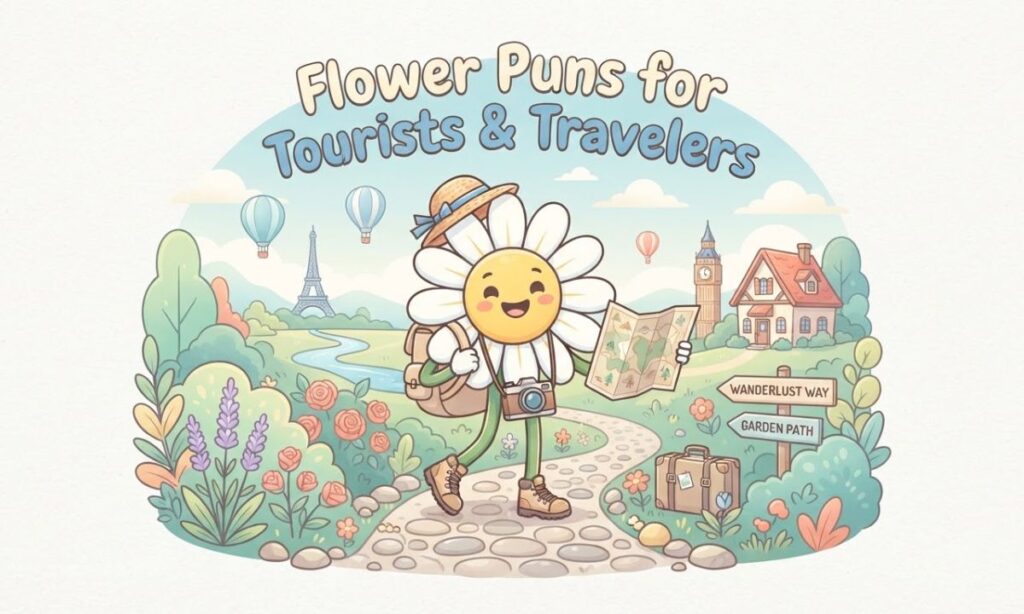 Flower Puns for Tourists and Travelers