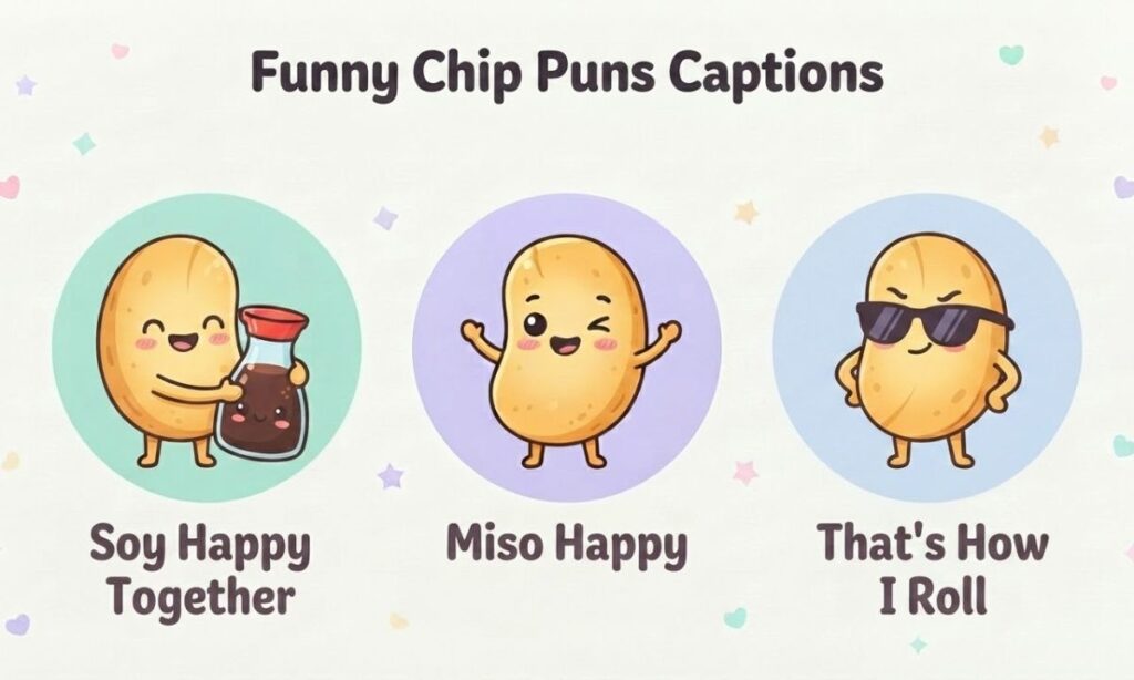 Funny Chip Puns Captions