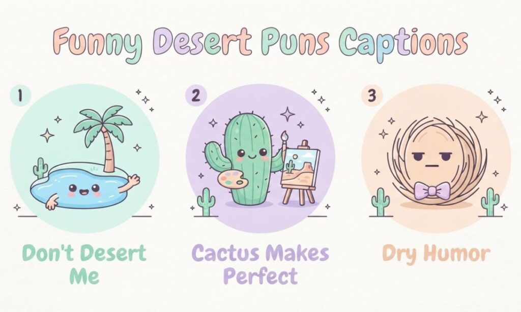 Funny Desert Puns Captions