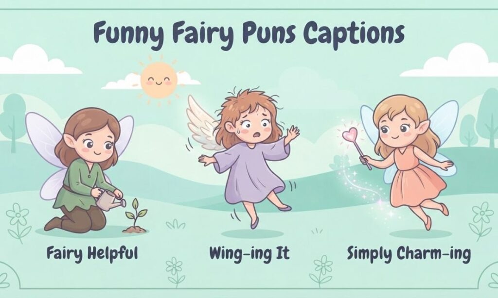 Funny Fairy Puns Captions