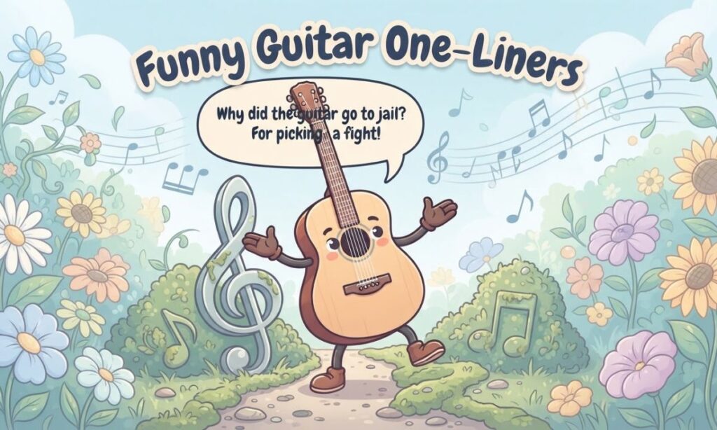 Funny Guitar Puns One Liners