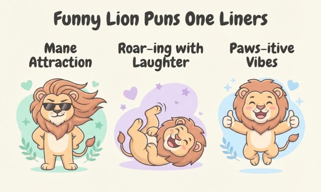 Funny Lion Puns One Liners