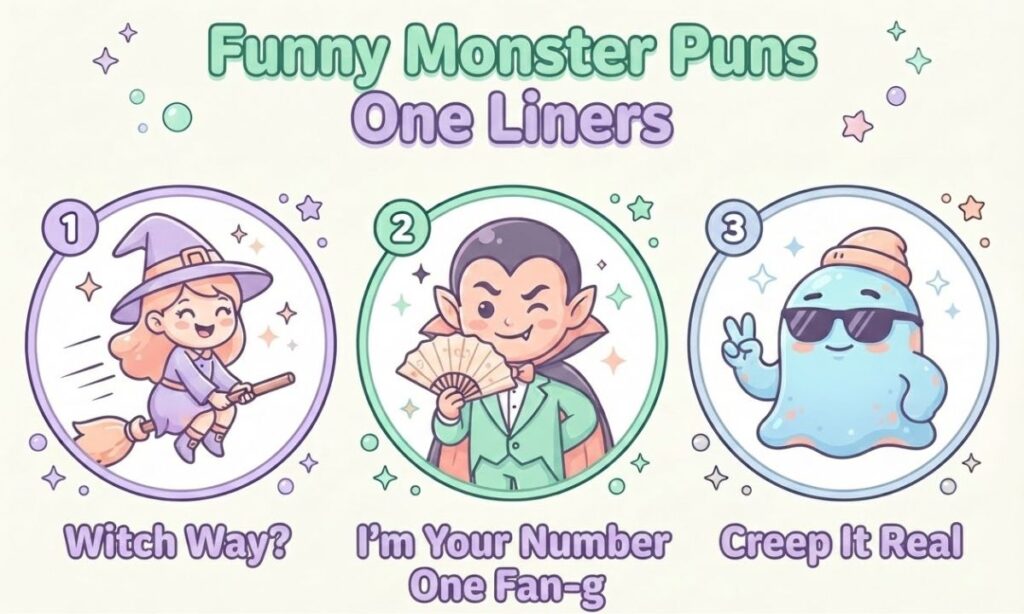 Funny Monster Puns One Liners