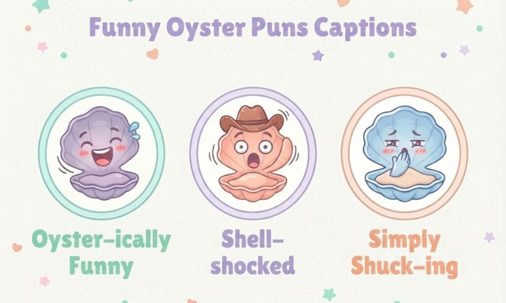 Funny Oyster Puns Captions