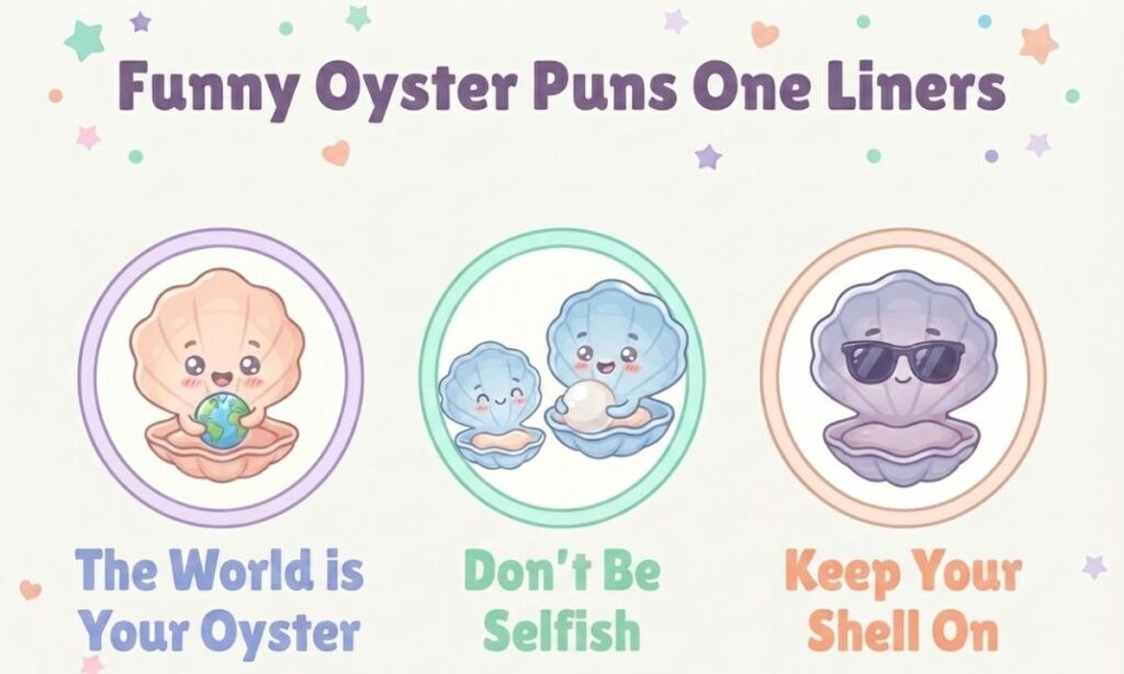 Funny Oyster Puns One Liners