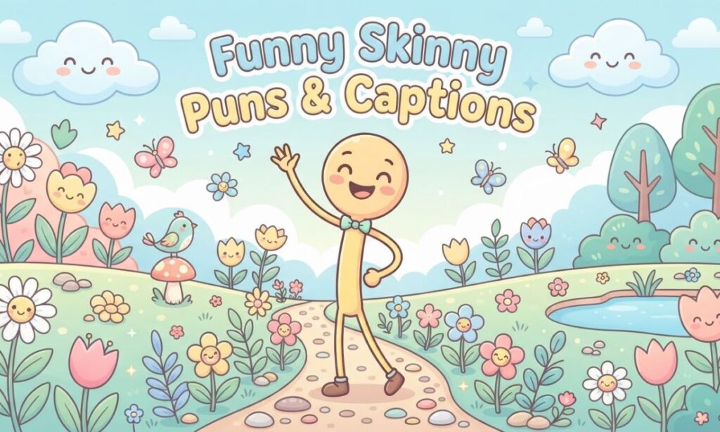 Funny Skinny Puns Captions