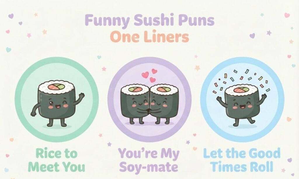 Funny Sushi Puns One Liners