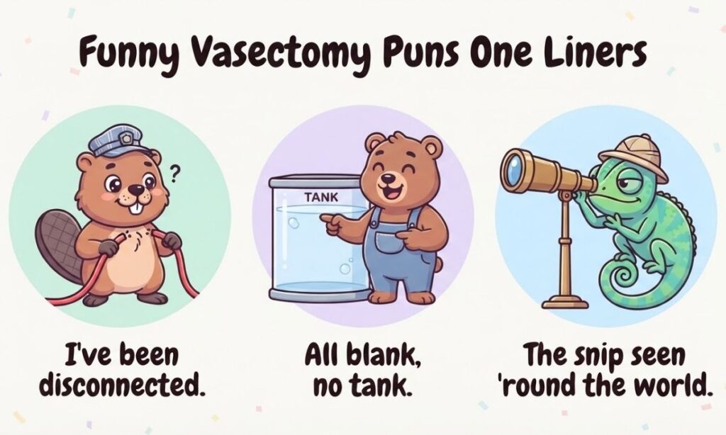 Funny Vasectomy Puns One Liners