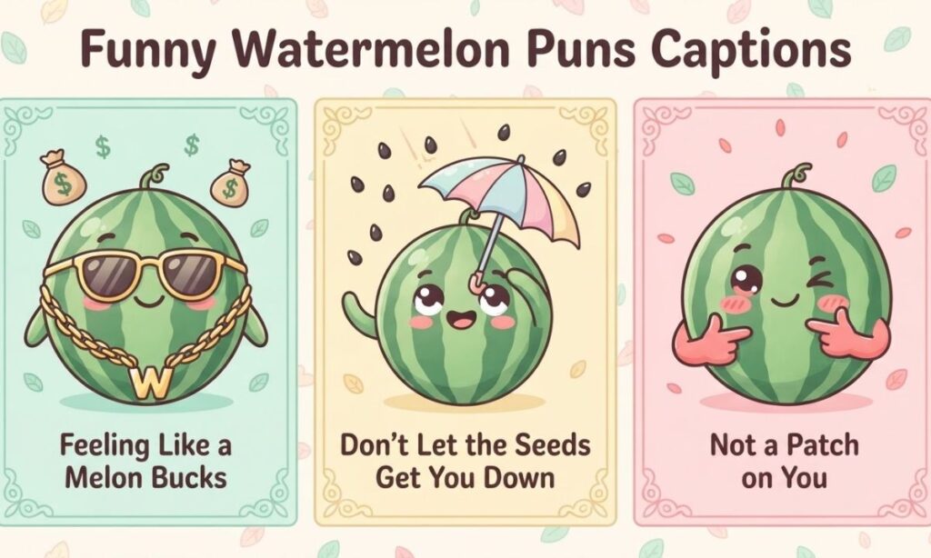 Funny Watermelon Puns Captions