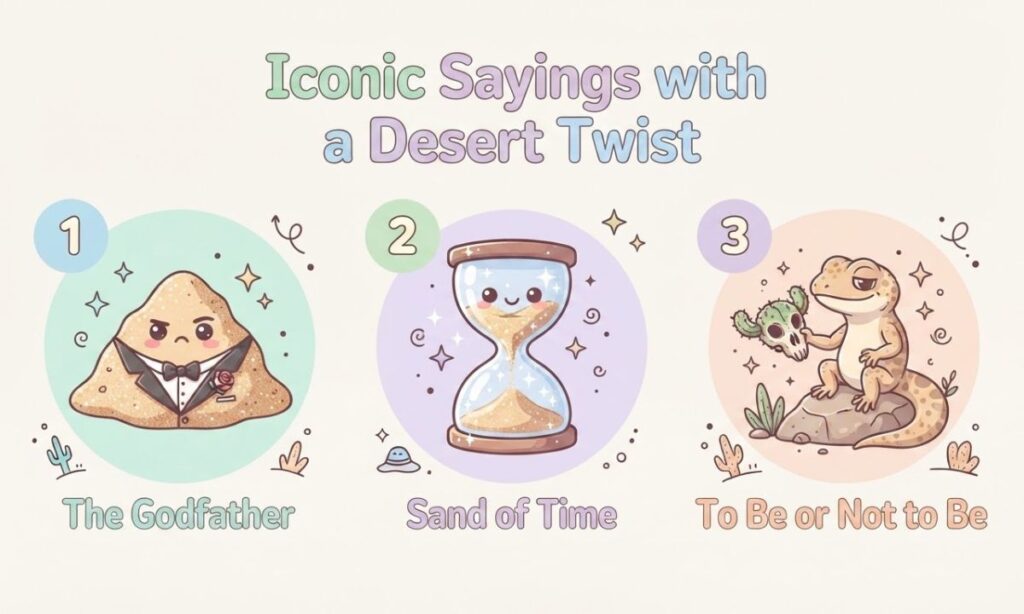 Iconic Sayings with a Desert Twist