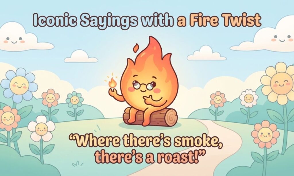 Iconic Sayings with a Fire Twist