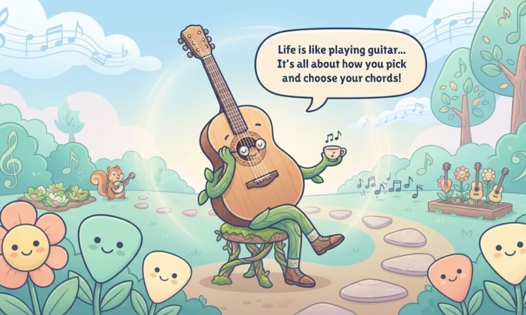 Iconic Sayings with a Guitar Twist