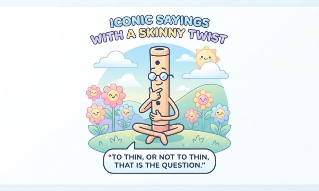 Iconic Sayings with a Skinny Twist