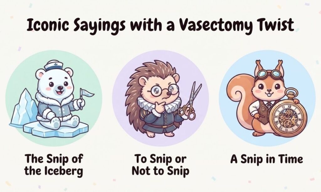 Iconic Sayings with a Vasectomy Twist