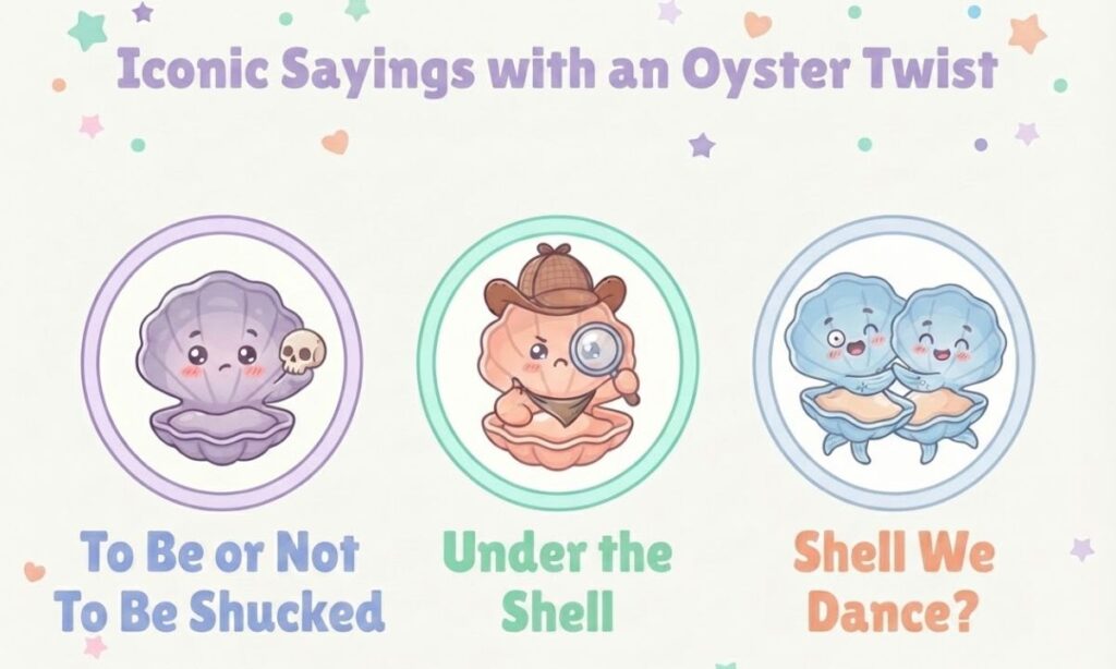 Iconic Sayings with an Oyster Twist
