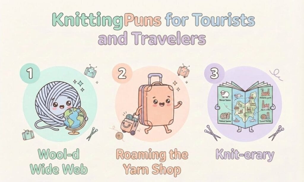Knitting Puns for Tourists and Travelers
