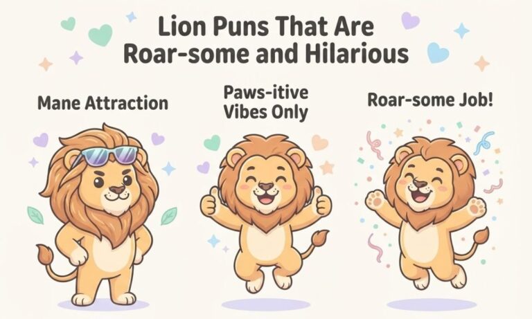 299+ Lion Puns That Are Roar-some and Hilarious (Funny, Clever & Wild) 