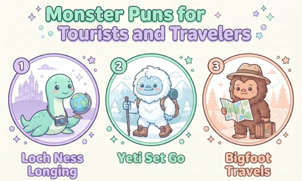 Monster Puns for Tourists and Travelers