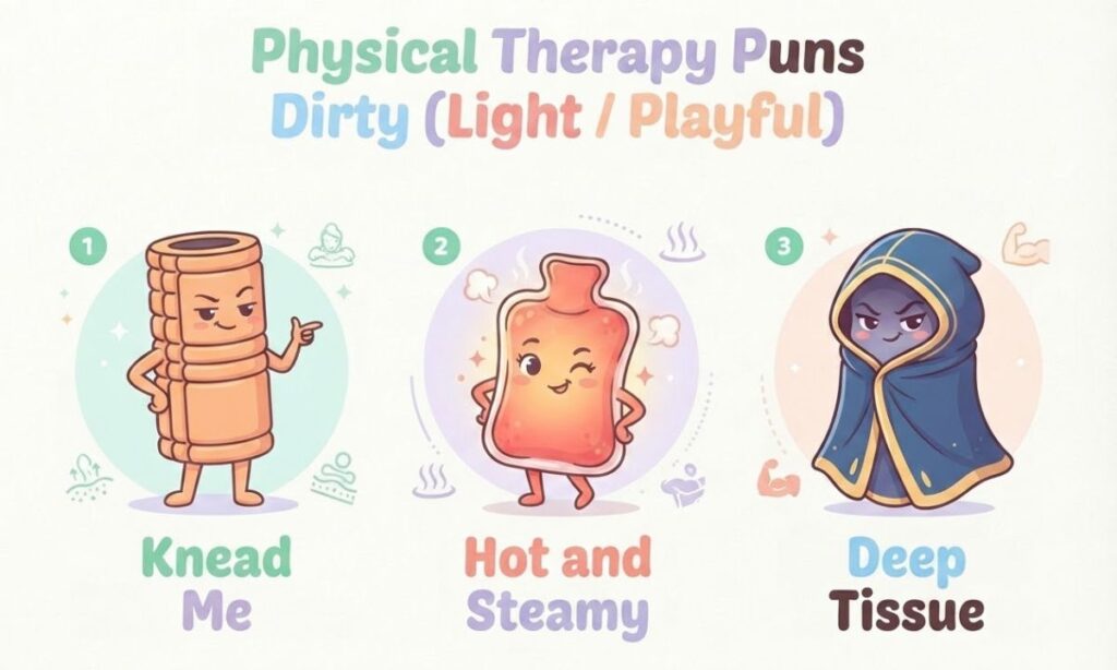 Physical Therapy Puns Dirty (Light Playful)