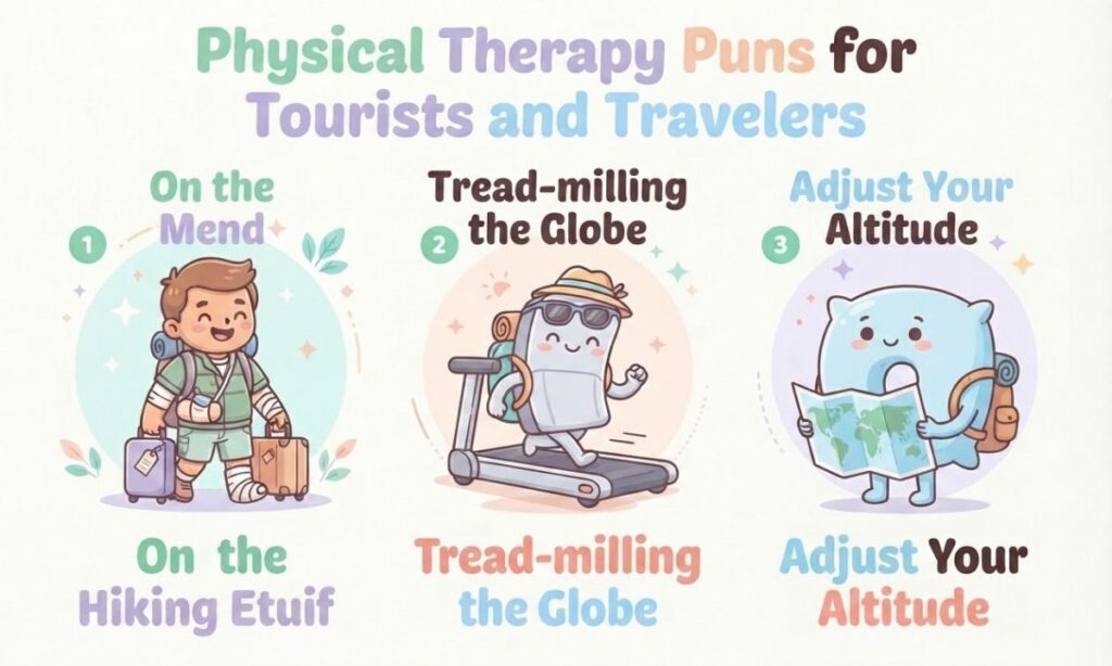 Physical Therapy Puns for Tourists and Travelers