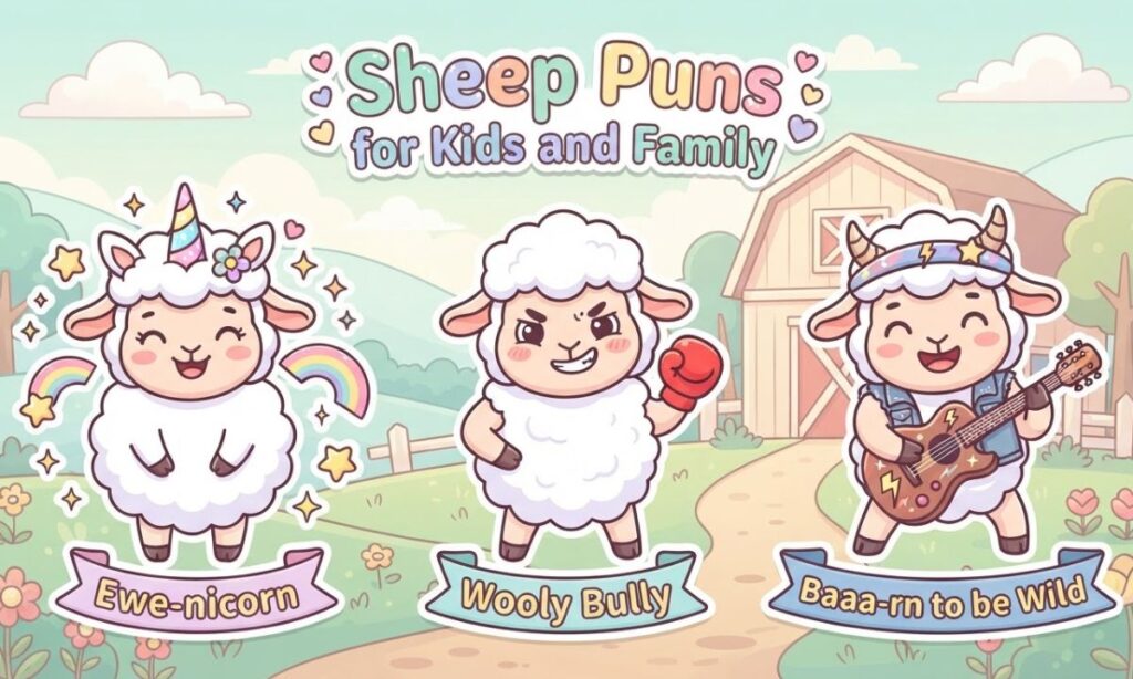 Sheep Puns for Kids and Family
