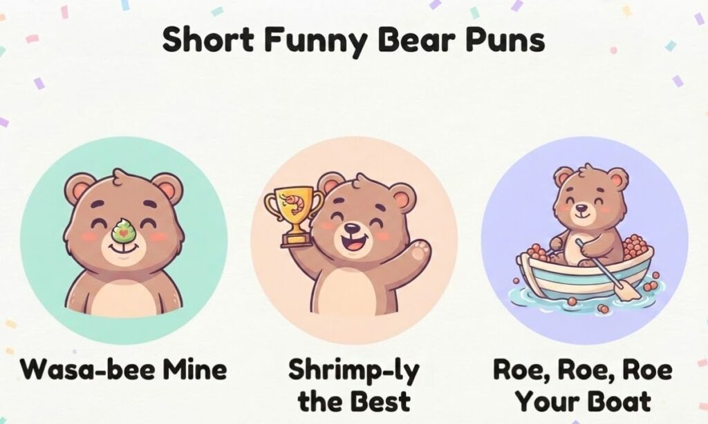 Short Funny Bear Puns