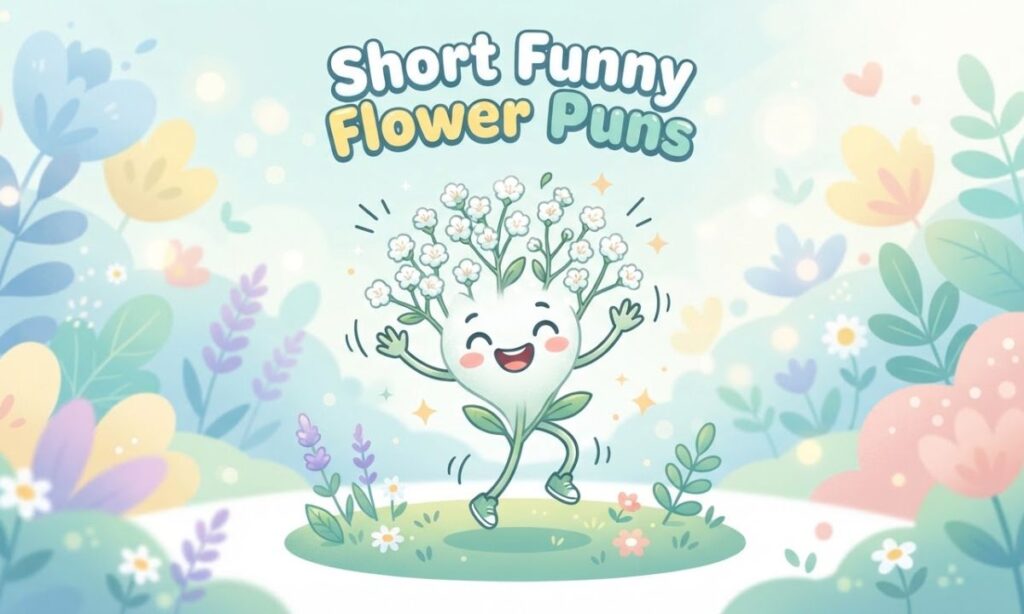 Short Funny Flower Puns