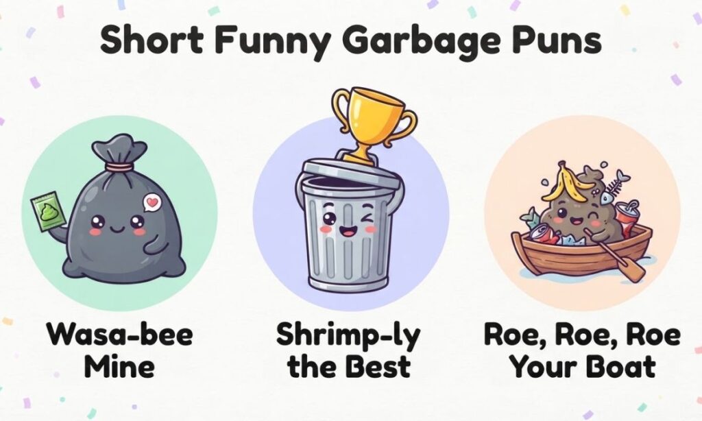 Short Funny Garbage Puns