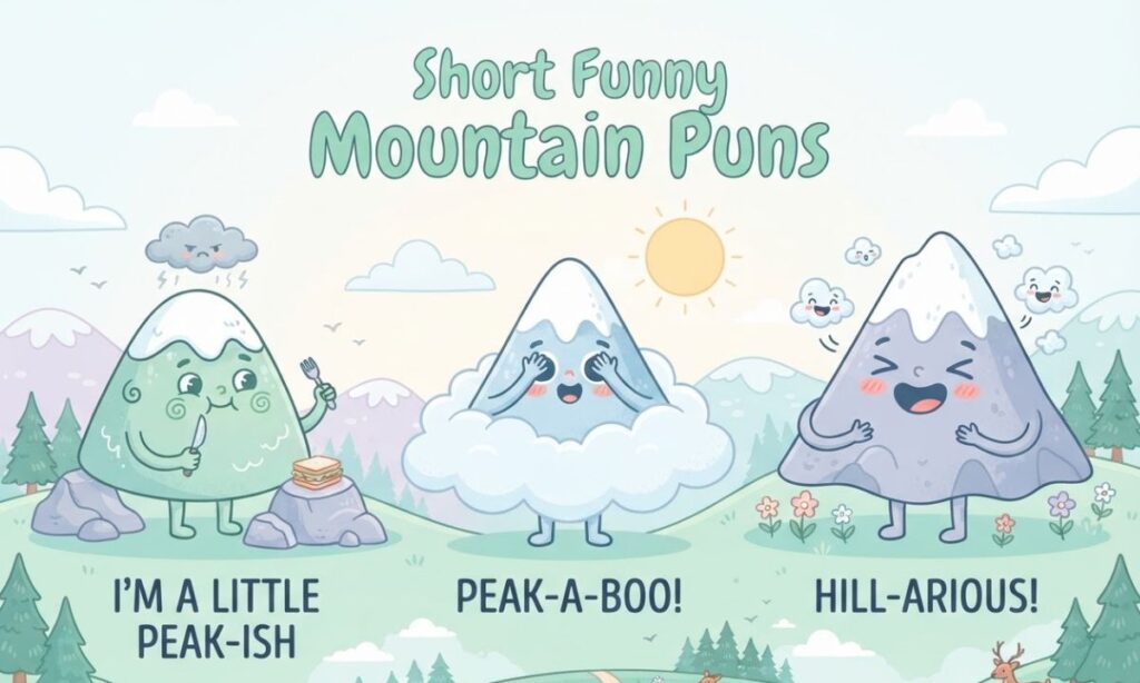 Short Funny Mountain Puns