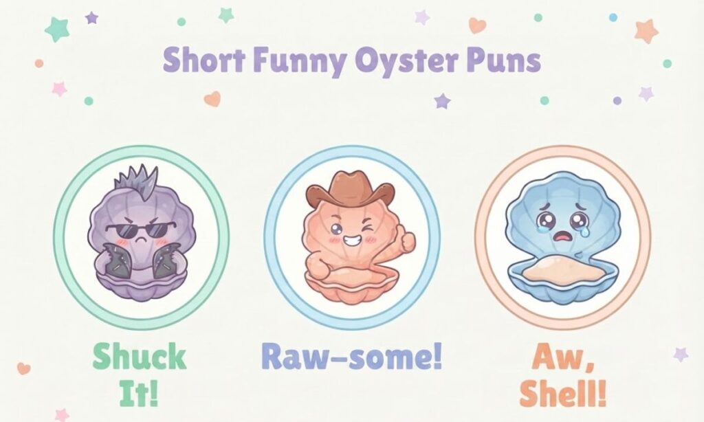 Short Funny Oyster Puns