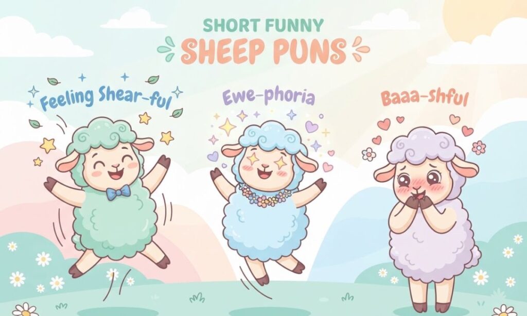 Short Funny Sheep Puns