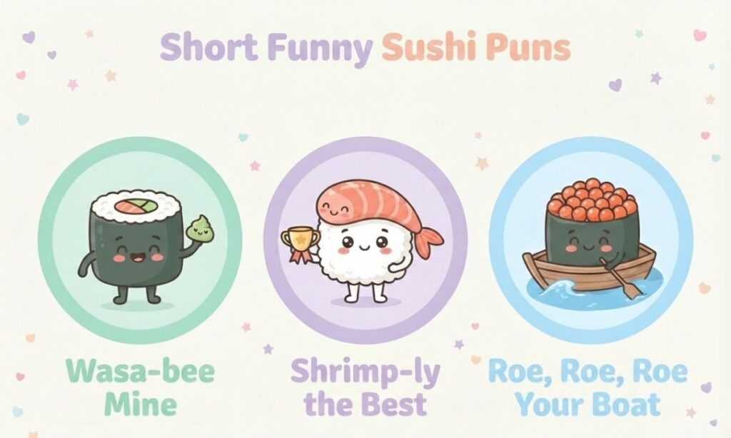 Short Funny Sushi Puns
