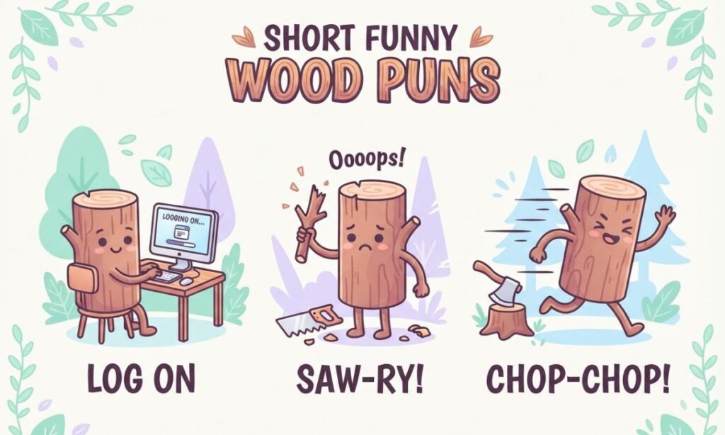 Short Funny Wood Puns